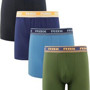 Men's Active Quick Dry Multi-Pack Boxer Briefs X-Large Green/Black/Navy/Blue